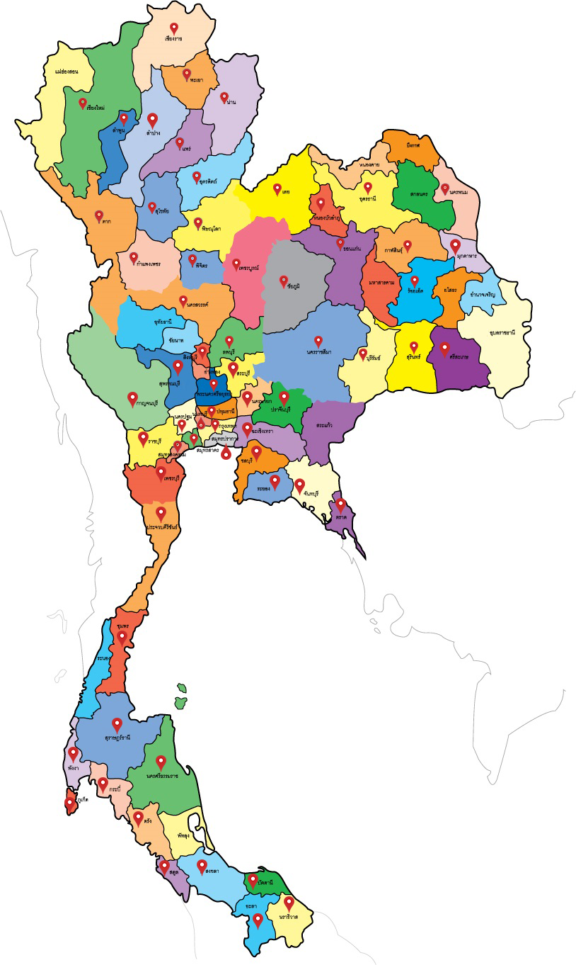 แผนที่พื้นที่ให้บริการ คุณปุ๊การบัญชี